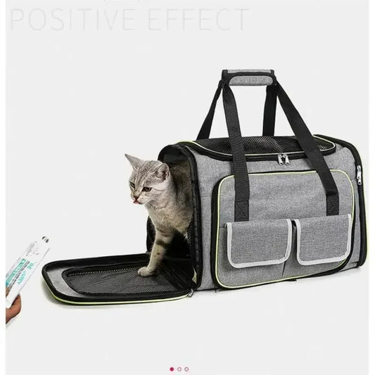Portable Cat Backpack Carrier Foldable Expandable Pet Travel Bag Airline Approved Breathable Pet Carrier for Dog Pet Accessories - Play Paws Toys