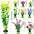 25/26PCS Artificial Aquarium Decor Plants Water Weeds Ornament Aquatic Plant Fish Tank Grass Decoration Accessories