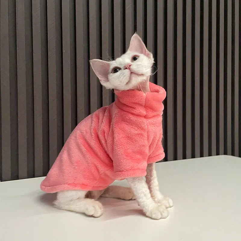 Fashionable Clothes For Cats Sphynx Cat Sweater Kitten Clothing Hound Dog Hoodie Clothes For Sphinx Cat Outfit Pet Jumpsuits - Play Paws Toys