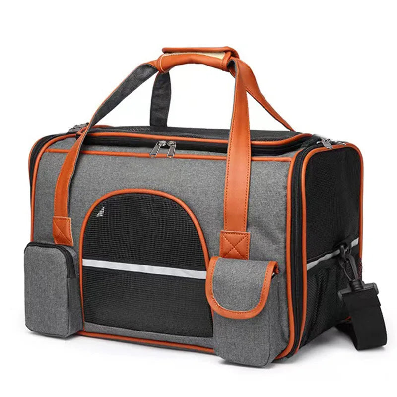 Dog Pet Carrier Bag Anti-Collapse Design Multiple Storage Pockets Cat Travel Handbag for Medium Cats, Puppy, Rabbits and Other S - Play Paws Toys