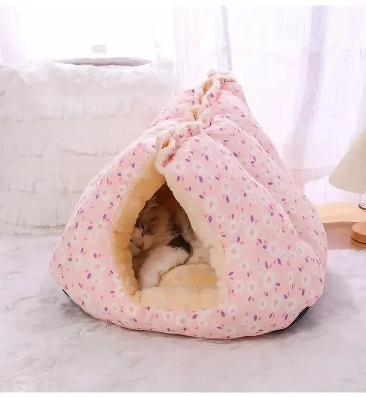 Cats Bed Winter Warm Pet Supplies Basket Houses Accessories All Accessory Dog Mat Cushions Kitten Things Puppy Goods Beds House - Play Paws Toys