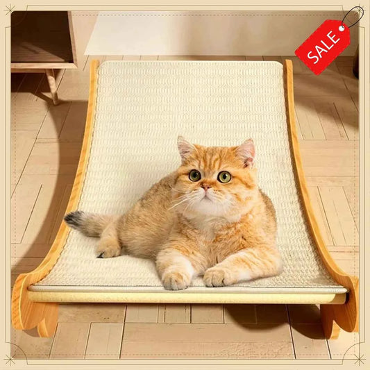 Wooden Cat Scratching Pad Detachable Wear-resistant Cat Scratch Board Multifunctional Cat Bed Grinding Claw Toy for Kitten