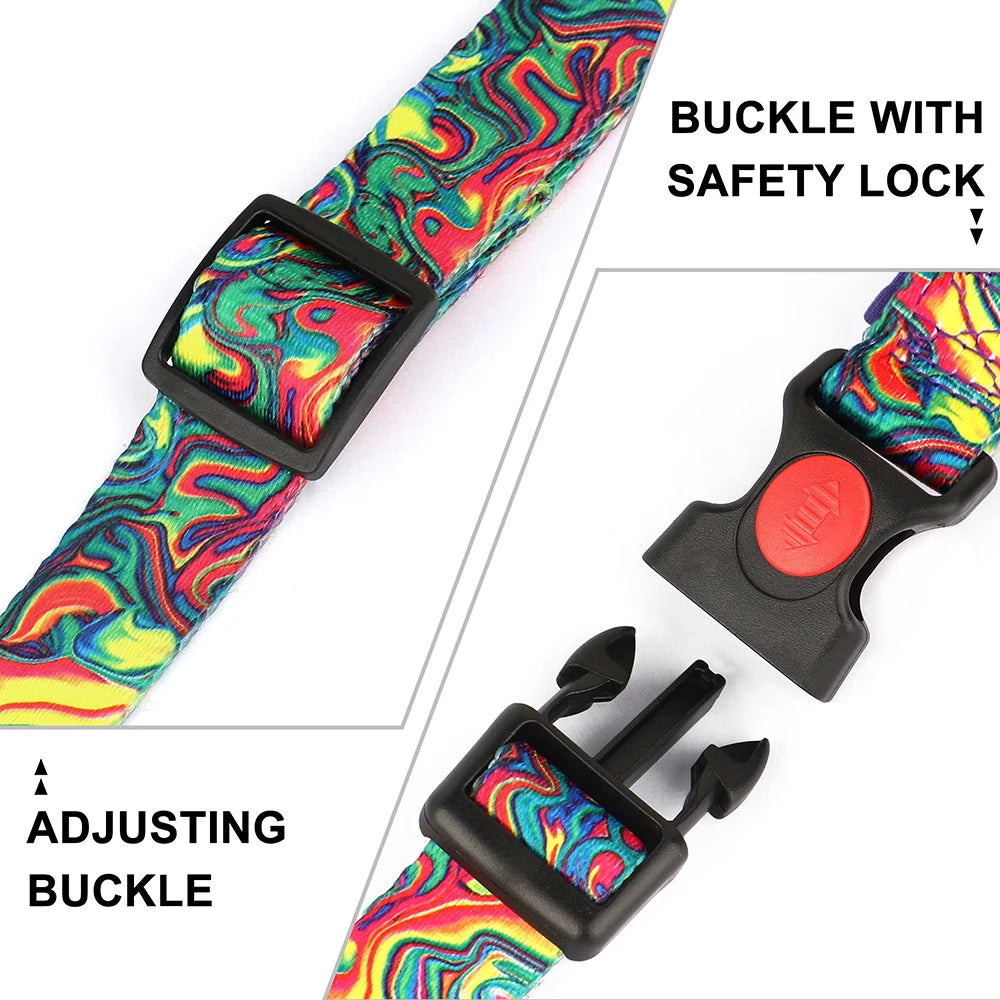 Nylon Dog Harness No Pull Dogs Harnesses Vest Durable Ethnic Pet Training Vests Adjustable For Small Medium Large Dogs Pitbull