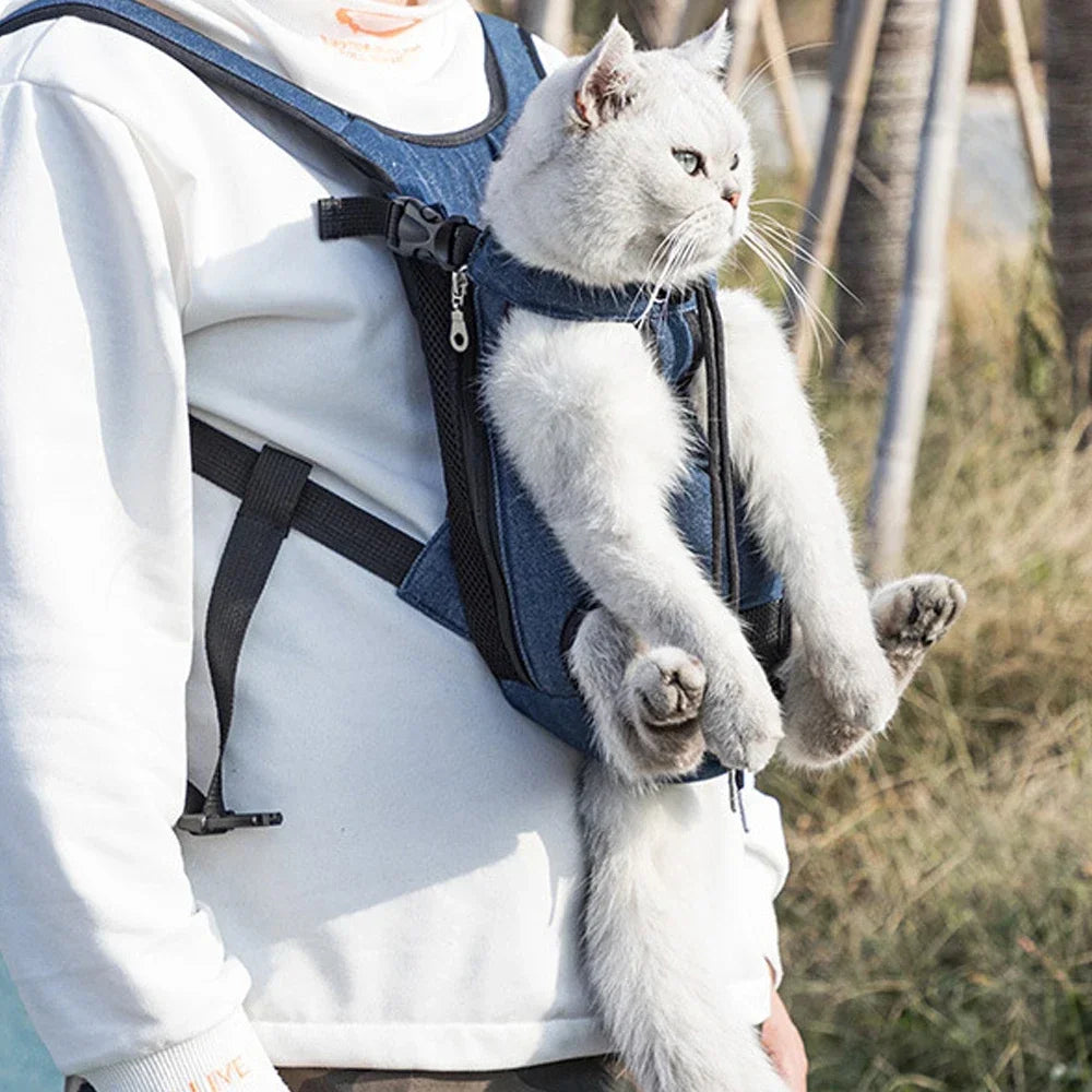 Portable Breathable Cat Bag Pet Travel Tote Bag Backpack For Carrying Pets On Both Shoulders Outdoor Travel Set For Cats And Dog - Play Paws Toys