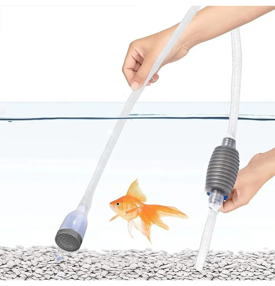 Aquarium Siphon Vacuum Cleaner Fish Tank Water Changer Manual Water Changer Semi-Automatic Aquarium Pump Cleaner Vacuum Tools