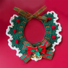 Cute Cat Bow Collar Wool Crocheted Christmas Cats Bowtie Collar Bow Tie Pet Bib for Indoor Cats Kitten and Small Dogs Puppies