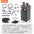 SucceBuy Aquarium Filter 264GPH 3-Stage Canister Filter Ultra-Quiet Internal Aquarium Filter with UV Protection for Fish Tanks