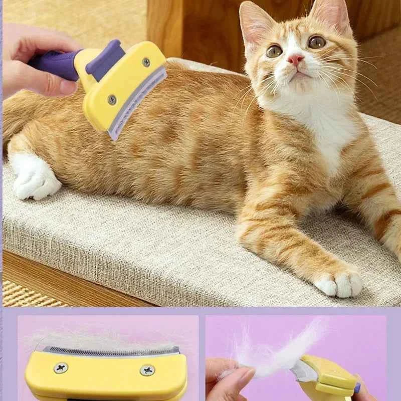 Dog Brush Cat Hair Care Grooming Accessories Supplies Pet Hair Remover Knotting Comb Large Animal Dogs Short Hair Dogs Anti Lice