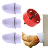 Chicken Feeder Poultry Feeding Supplies DIY Rain Proof Poultry Feeder Port Gravity Feed Kit For Buckets Barrels Bins Troughs
