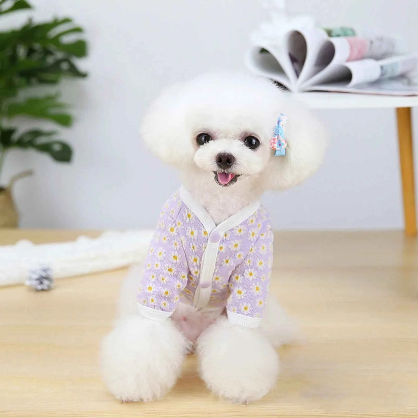 Cute Dog Shirts for Small Dogs Pet Cotton Soft Warm Breathable Stylish Cute Pet Clothes Dog Button Up T Shirts