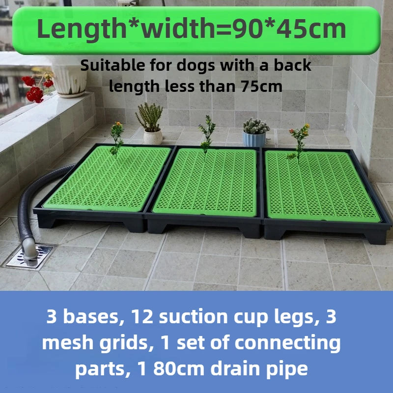 Flush Dog Toilet Direct Drainage System Dog Toilet Training Walls Pet Potty Indoor with Drain Pets Urinal Large Medium Supplies
