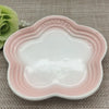 14cm Plum Blossom Small Plate Sauce Plates French Cool Color Cake Dish Gradual Spit Bone Dishs Tableware Ceramic Dessert
