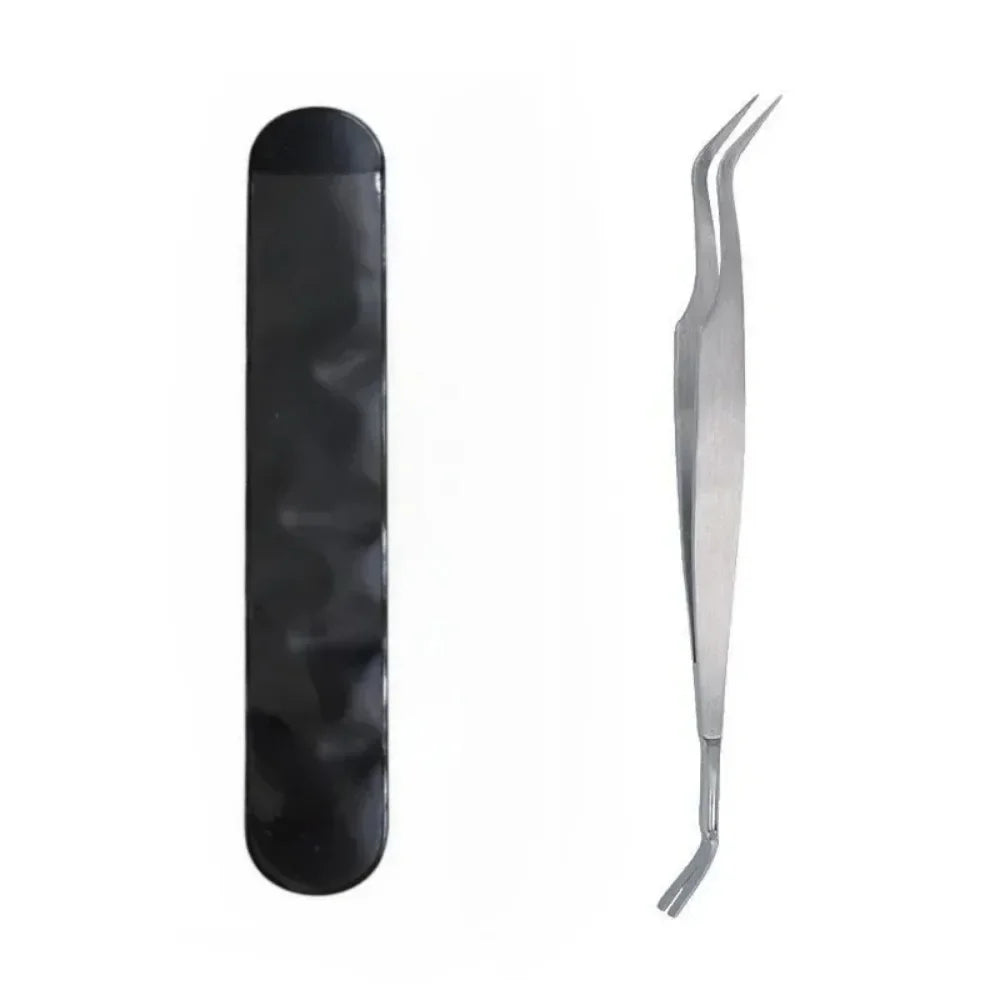 2-in-1 Stainless Steel Pet Dog Louse Flea Tweezers Safe Cat Dog Lice Flea Remover Cleaning Tool Tick Tweezers Durable Easy Use