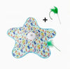 Cat Toys Interactive Hide and Seek Cat Toy with Mouse Squeaky Motion Activated Moving Concealed Feathers Kitten Teaser Toy