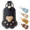 Memorial Leather Pet Hair Storage Bag Cat Paw Keychain Kitten Souvenir Fur Container Pendant Portable Handmade Key Accessories