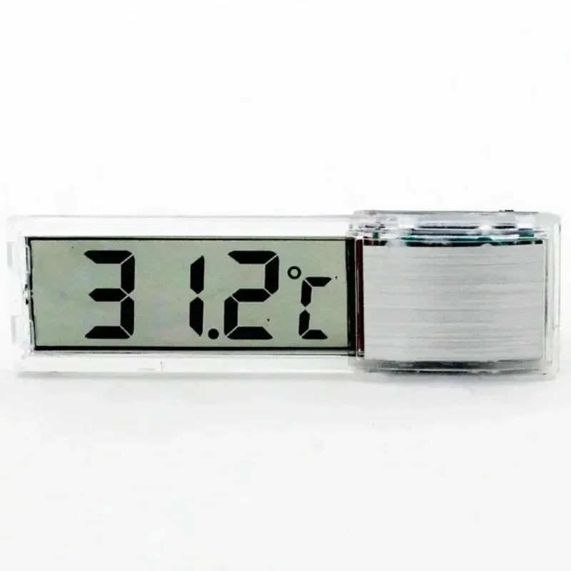 Aquarium Digital Wireless Thermometer Transparent LCD Display Temperature Gauge External Stick-on Electronic Water Thermometer