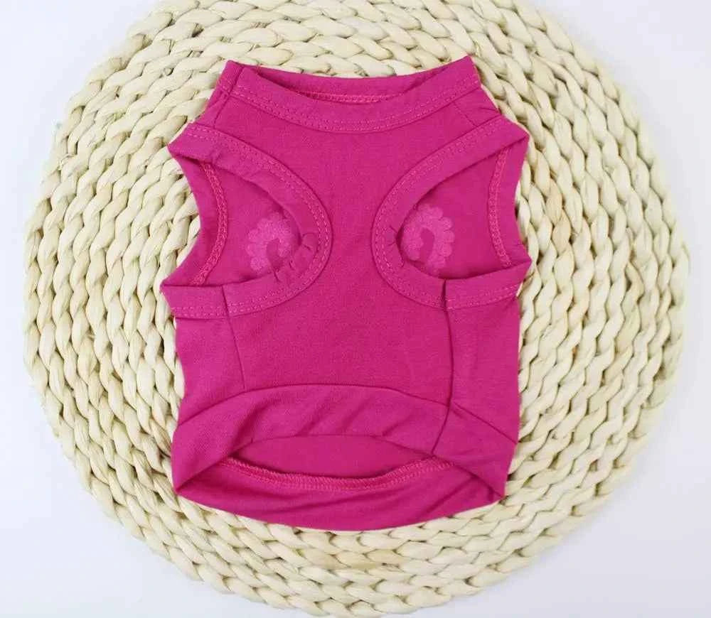 Princess Crown Dog Shirts Vest, Puppy Summer Dog Clothes for Small Dogs, Puppy Cat T Shirt Pet Apparel
