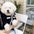 Blue Rabbit Dog Clothes Pet knitted Sweater Autumn and Winter Clothes Teddy Cat Bottoming Shirt Puppy Warm Pullover XS-XL