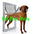 Extra Large Big Dog Door for Wooden Doors High Quality ABS Flame PVC Enter Outer Flap Anti Raining Cover Insulated Cold Weather