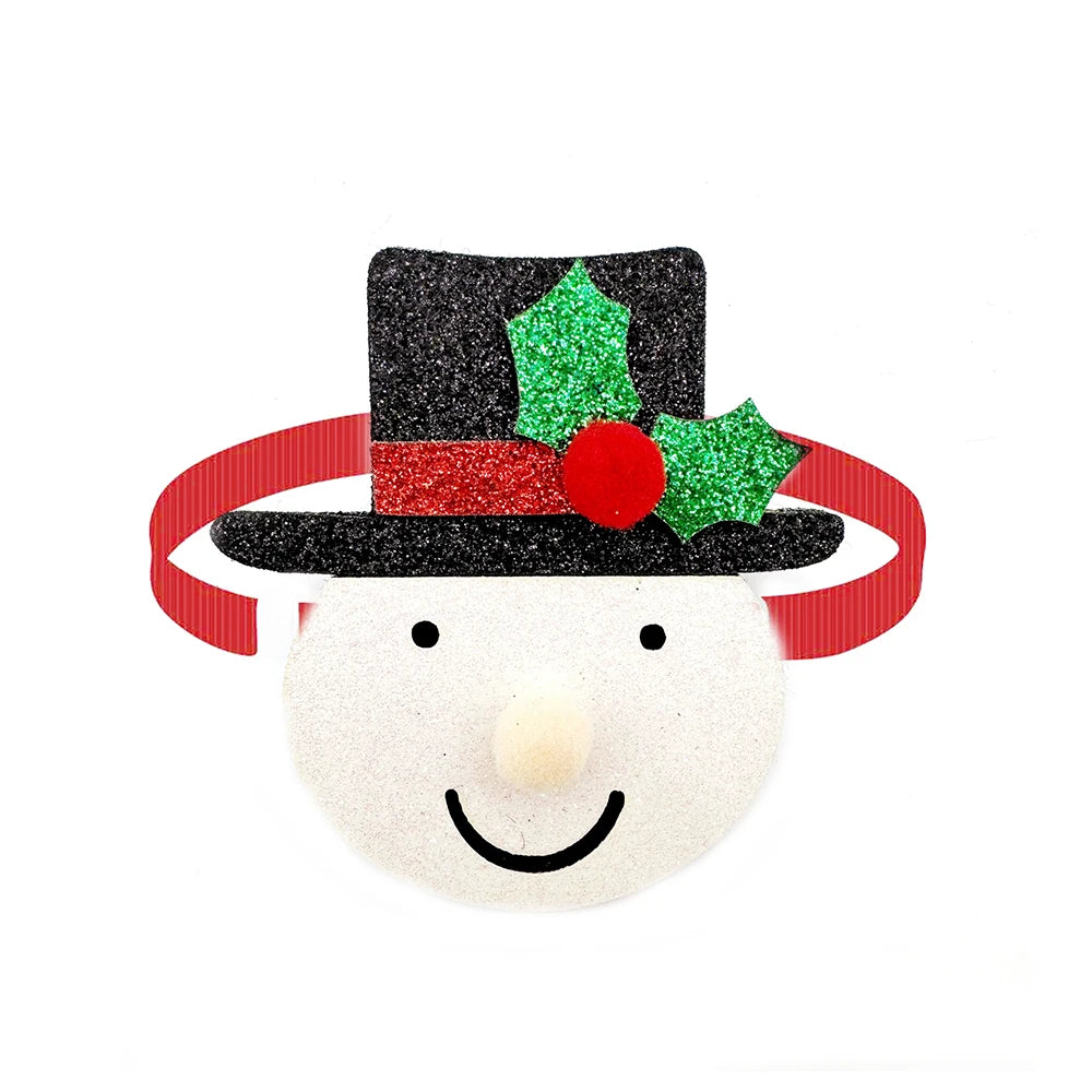 30pcs Christmas Pet Dog Bow Tie Adjustable Pet Collar Snowman Deer Style Dog Necktie for Small Dog Grooming Pet Acessories