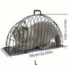 Iron Cat Bath Cage Anti-scratch Anti-bite Fixed Double-door Cat Cage Anti-escaping Bath Blow Dry Cat Beauty Accessories - Play Paws Toys