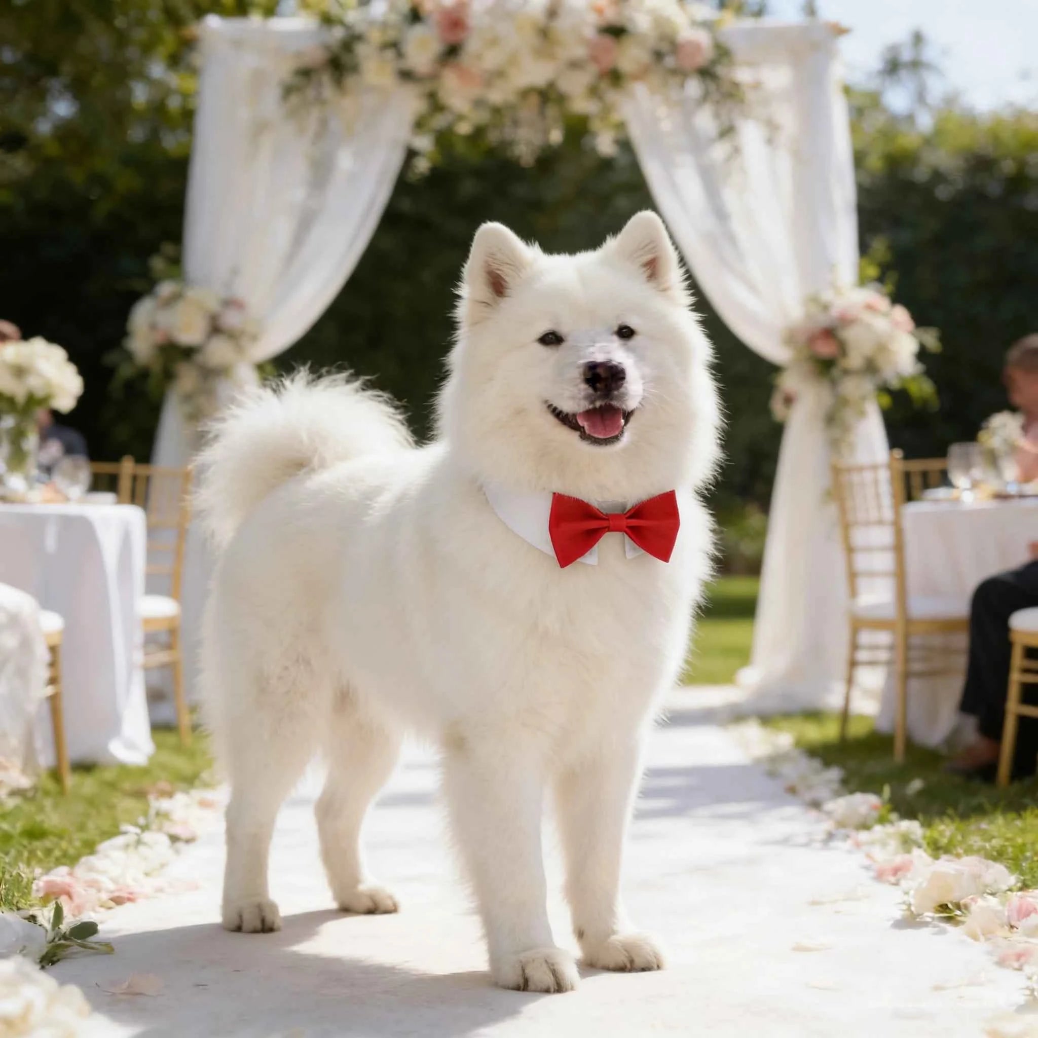 Sucado Adjustable Dog Cat Formal Necktie Tuxedo Bow Tie Collar Wholesale Pet Apparel Accessories for Wedding Holiday Party Gift