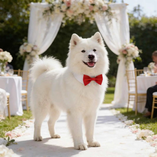 Sucado Adjustable Dog Cat Formal Necktie Tuxedo Bow Tie Collar Wholesale Pet Apparel Accessories for Wedding Holiday Party Gift