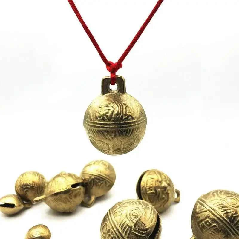 1/2PCS 38mm Excellent Chinese Tibetan Bell Tiger Gift Great Lucky Feng Shui Bell Head Brass Charming Bells