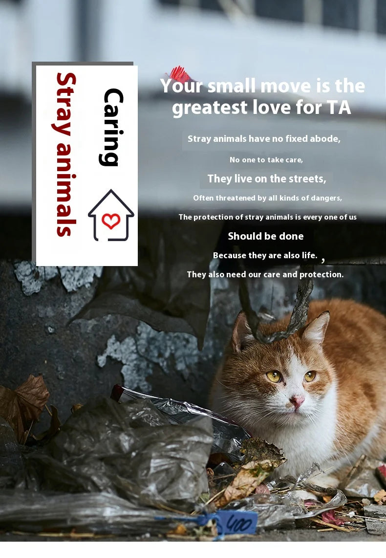 All Seasons Outdoor Rainproof Stray Cat Nest, Winter-Warm Closed House, Cold-Proof Cat House - Play Paws Toys