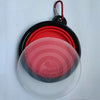 Foldable Silicone Dog Food Water Basin with Bowl Lips for Pets Outdoor Travel,Portable with Hooks for Pet Supplies, Feeding Bowl