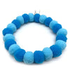 30pcs New Pet Dog Bow Tie Rainbow Flower Hair Ball Necklace Collar Pet Dog Cat Bowties Neckties Dog Grooming Accessories