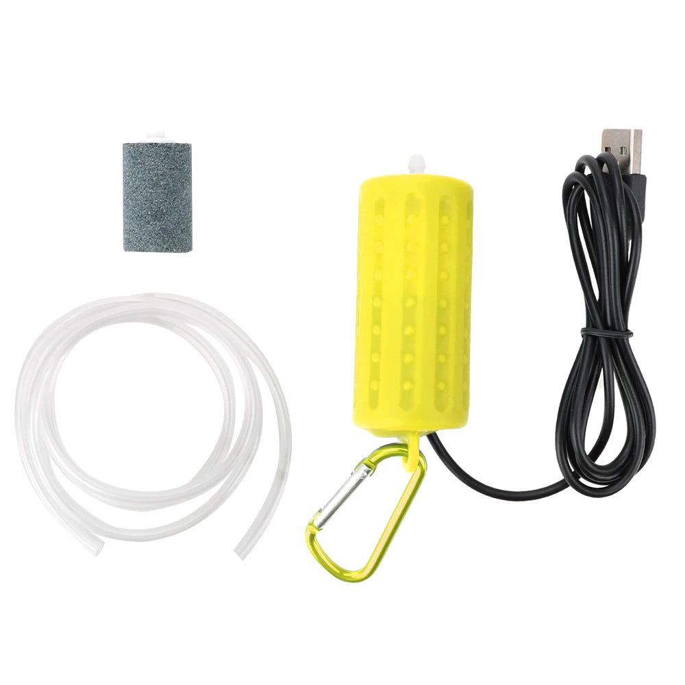 Fish Tank Accessories Mini USB Aquatic Terrarium Filter Mute Energy Saving Supplies Aquarium Fish Tank Oxygen Air Pump Portable
