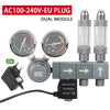 Aquarium CO2 regulator Dual meter solenoid valve Quick plug foam recorder  control system Fish tank CO2 pressure reducing valve