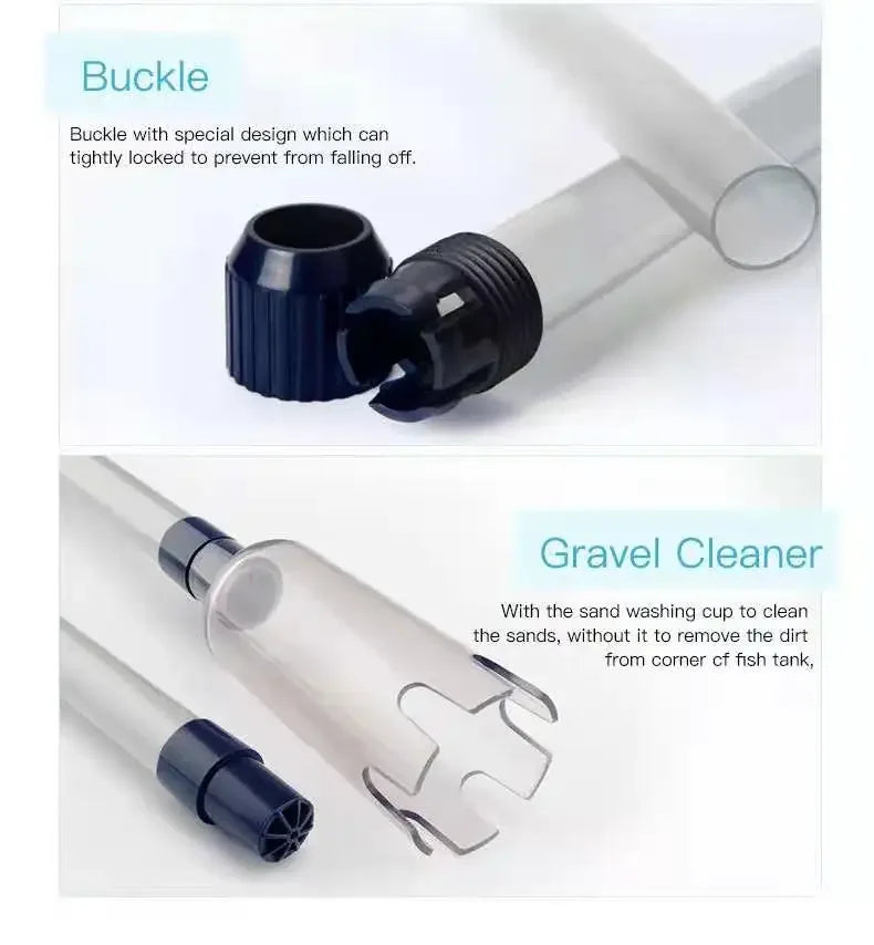 3W Aquarium Electric Gravel Cleaner Water Change Pump Cleaning Tools Water Changer Siphon for Fish Tank Water Filter Pump