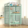 Large Metal Cat Cage with Wheels Multi-Level Pet Playpen Indoor Cat Kennel with Platforms and Ramps for Kittens and Adult Cats - Play Paws Toys
