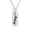 Pet Paws Ashes Jewelry Cremation Urn Memorial Pendant Necklace Aluminum Alloy Cylinder Ashes Jewelry for Ashes Women Men