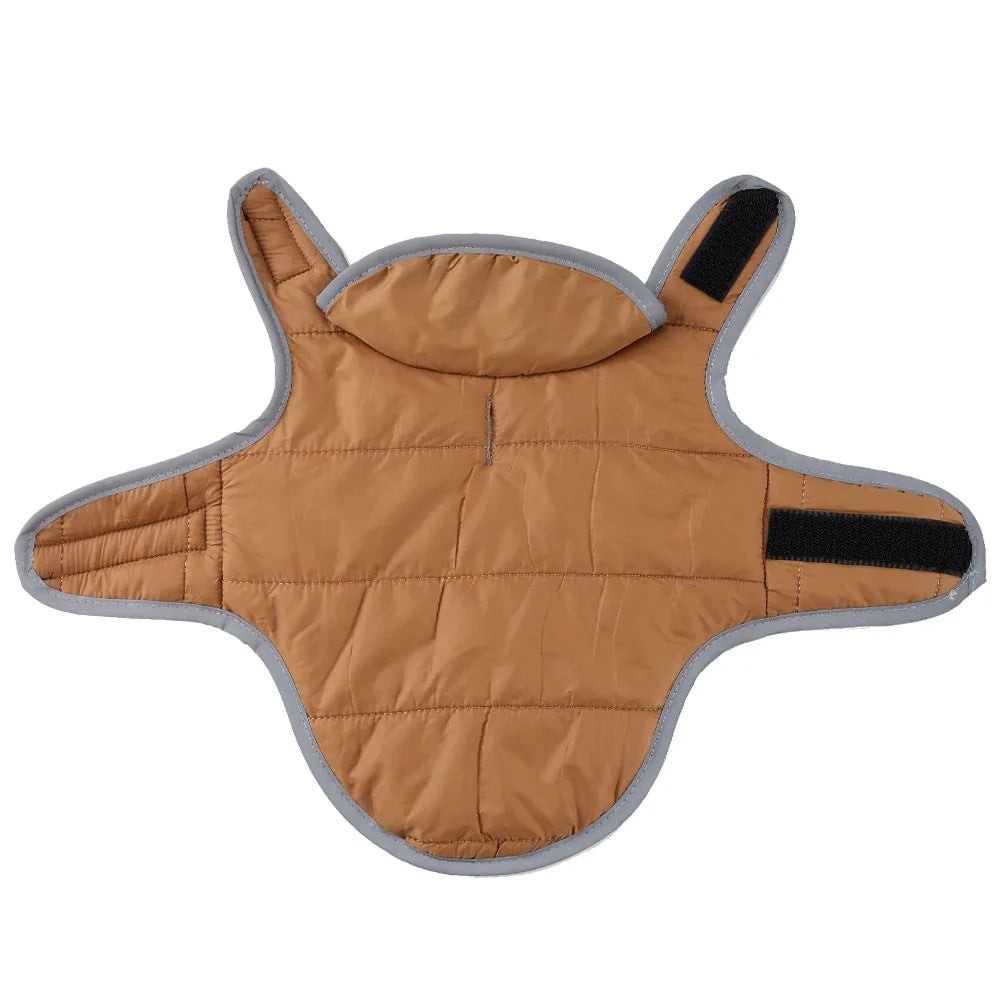 Fleece Warm Pet Clothes For Winter Reversible Cat Jacket With Leash Hole Reflective Waterproof Pets Coat For Puppy Cats Sphynx - Play Paws Toys