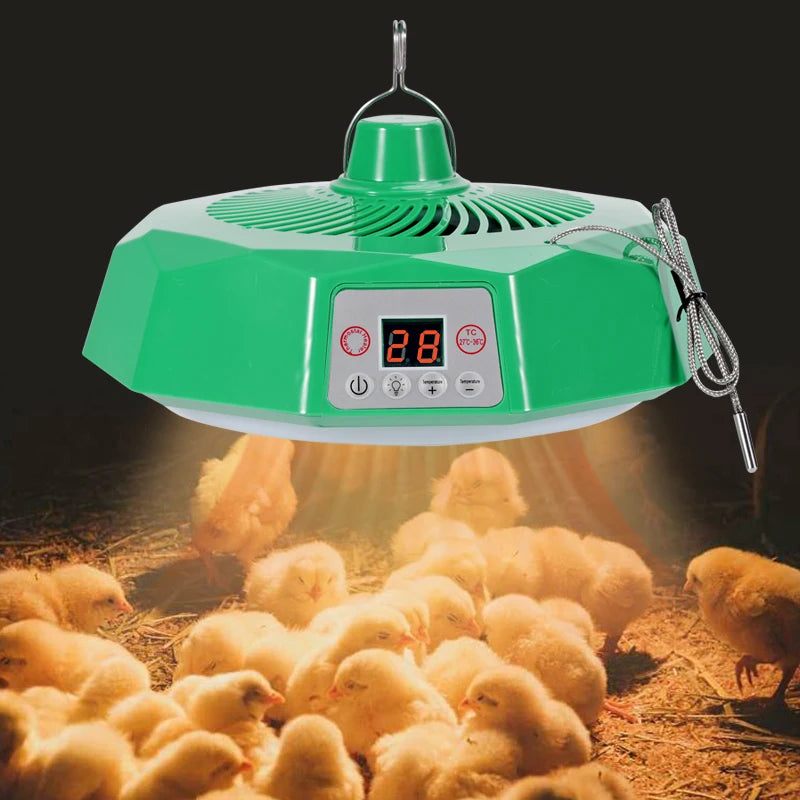 Pet Poultry Intelligent Heating Lamp Thermostatic Temperature Controller Heater Animal Warm Light Poultry Brooding Incubator
