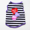 100% Cotton Pet Clothes Cool Cat SECURITY Costume for Cats Small Dogs Spring & Summer Puppy Kitty Cat Vest Top T Shirt Clothing