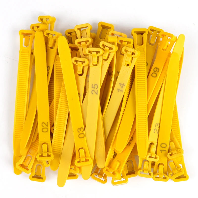 50/100Pcs Chicken Foot Ring Adjustable Cable Tie farm Animals Poultry Breeding Label Turkey Mark Foot Ring Identity Recognition
