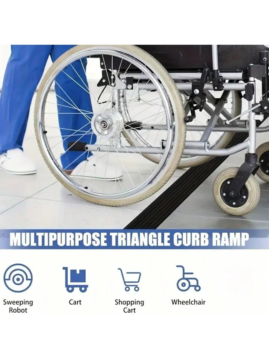 1PC 0.9M Multi Purpose Ramp Mat Door Threshold Ramp Self Adhesive Durable Non Slip Suitable for Robotic Vacuums Home Accessories