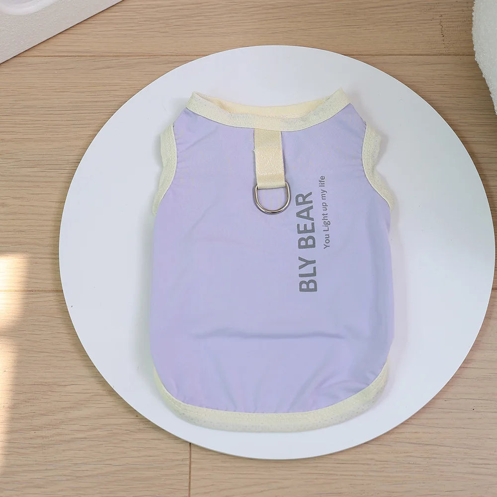 Cooling Dog Cat Vest Summer - Breathable Mesh UV Protection Sleeveless Shirt, Ice Silk Pet Cooling Jacket for Hot Weather