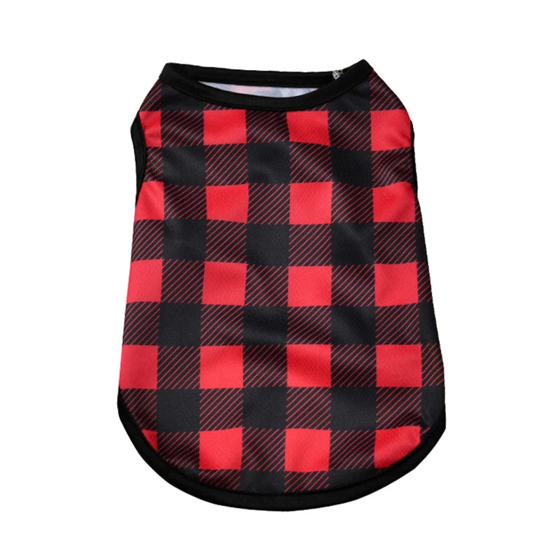 Dog Summer Clothes Breathable Puppy Vest For Small Dogs Cat Costume Beach Style Fashion T-shirt Chihuahua Freach Bulldog Outfits