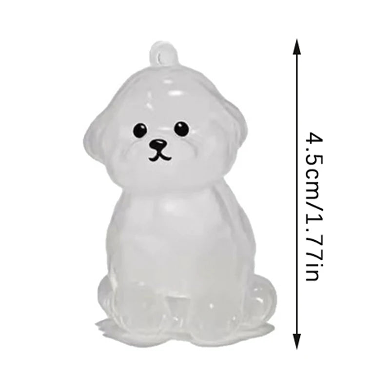 Clear Pet Hair Memorial Keepsake Capsule Dog Fur Container DIY Pendant Keychain Decor Animal Lovers Home Display Gift Idea