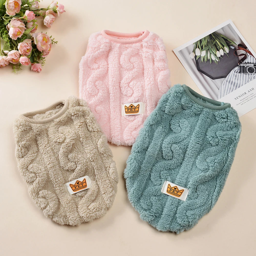 Soft Cat Clothes For Small Medium Dog Cats Sphynx Fleece Pullover Sweatshirt Autumn Winter Warm Puppy Kitten Coat Pet Costume - Play Paws Toys