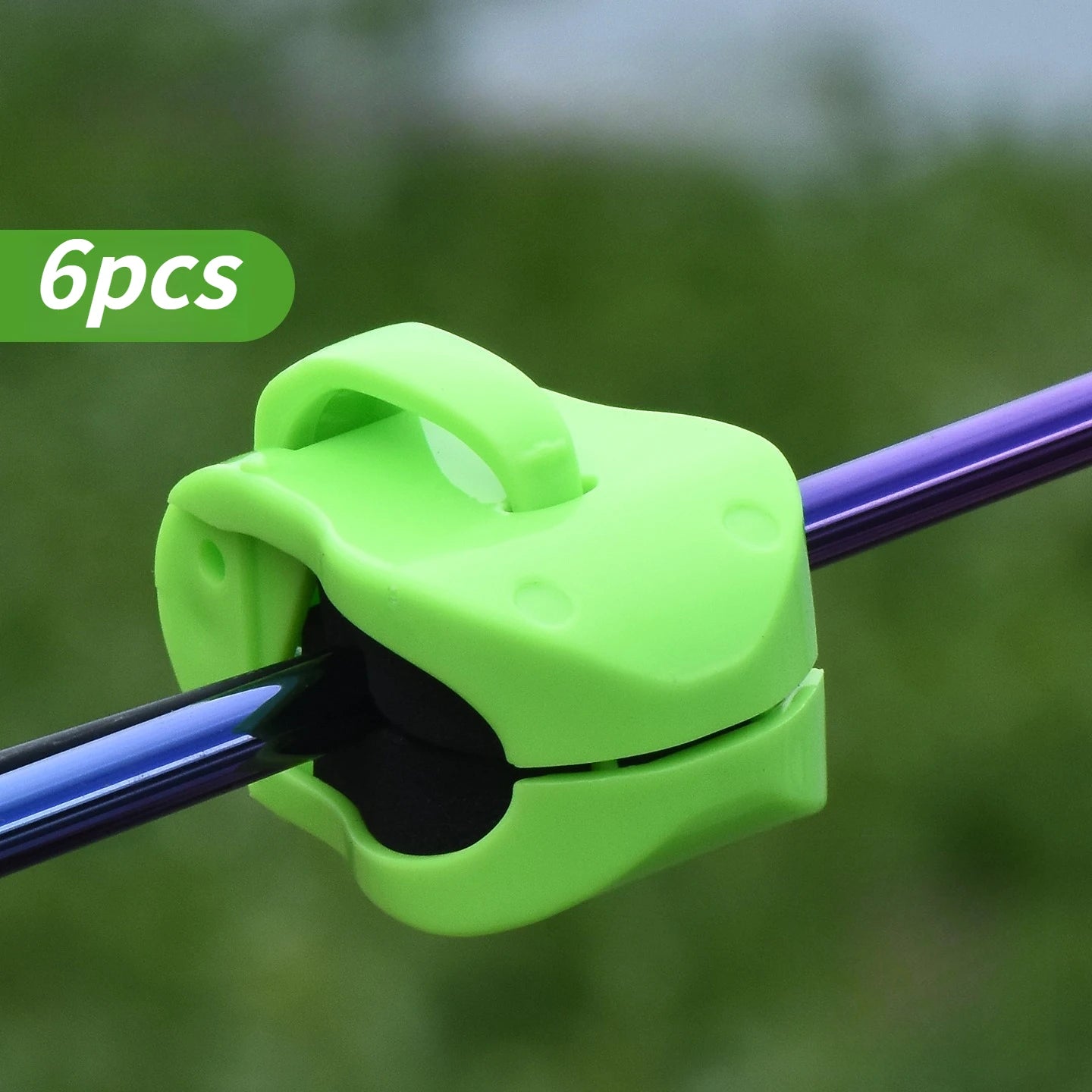 6 Pieces Lure Rod Storage Rack Multi-function Rod Holder Rod Clip Fishing Rod Strap & Fastener Secure Grip Tackle Organizer