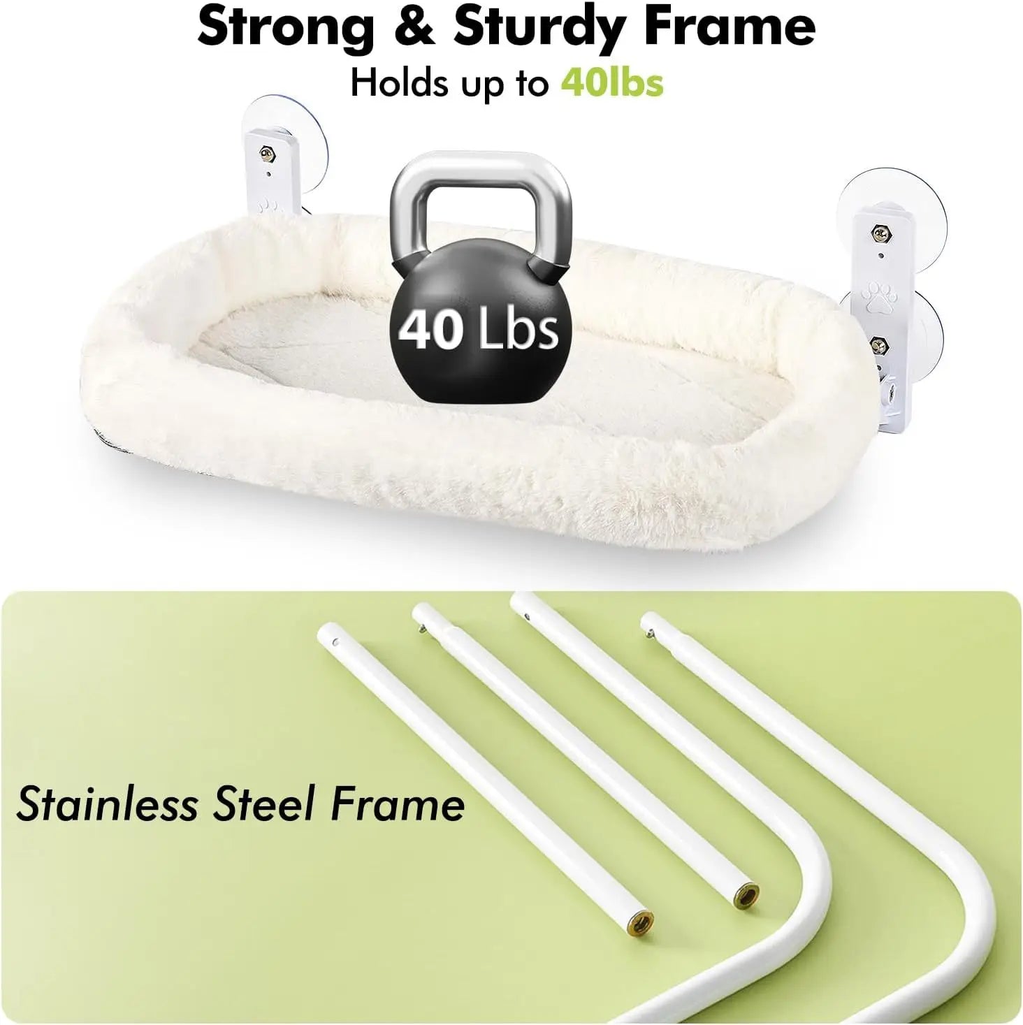 Cat hammock window cat nest windowsill bedside sun sucker pet balcony glass habitat cat nest - Play Paws Toys