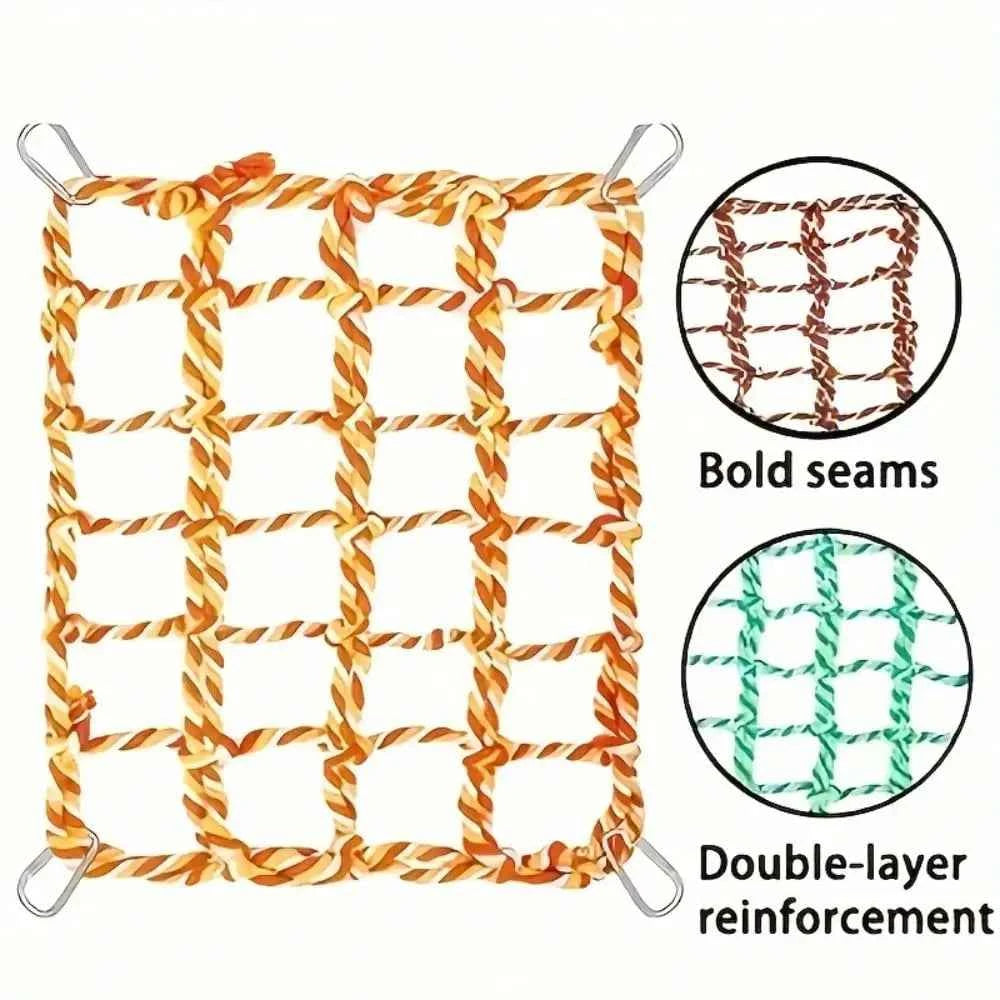 1 Pcs Trending Pet Hammock Net Sturdy Braided Bed for Small Pets Parrots Guinea Pigs Fun Hanging Play Sleep Gear