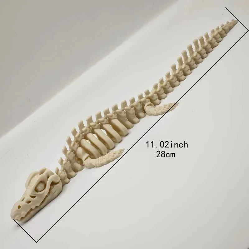 Aquatic Landscape Simulation Skull Dinosaur Skeleton Aquarium Decoration dinosaur Skeleton Resin Reptile Fish tank Decor 20/28cm