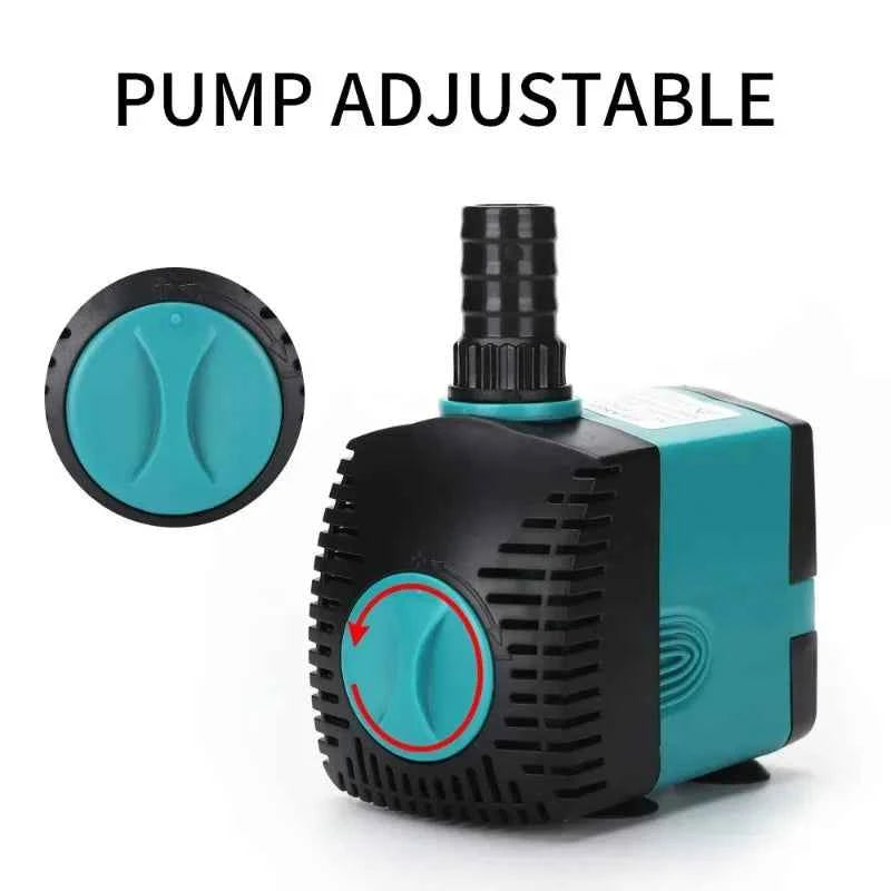 110V-240V Fish Tank Water Fountain Pump Filter 3W 10W 15W 25W Ultra-Quiet Submersible Fish Pond Aquarium Water Pump